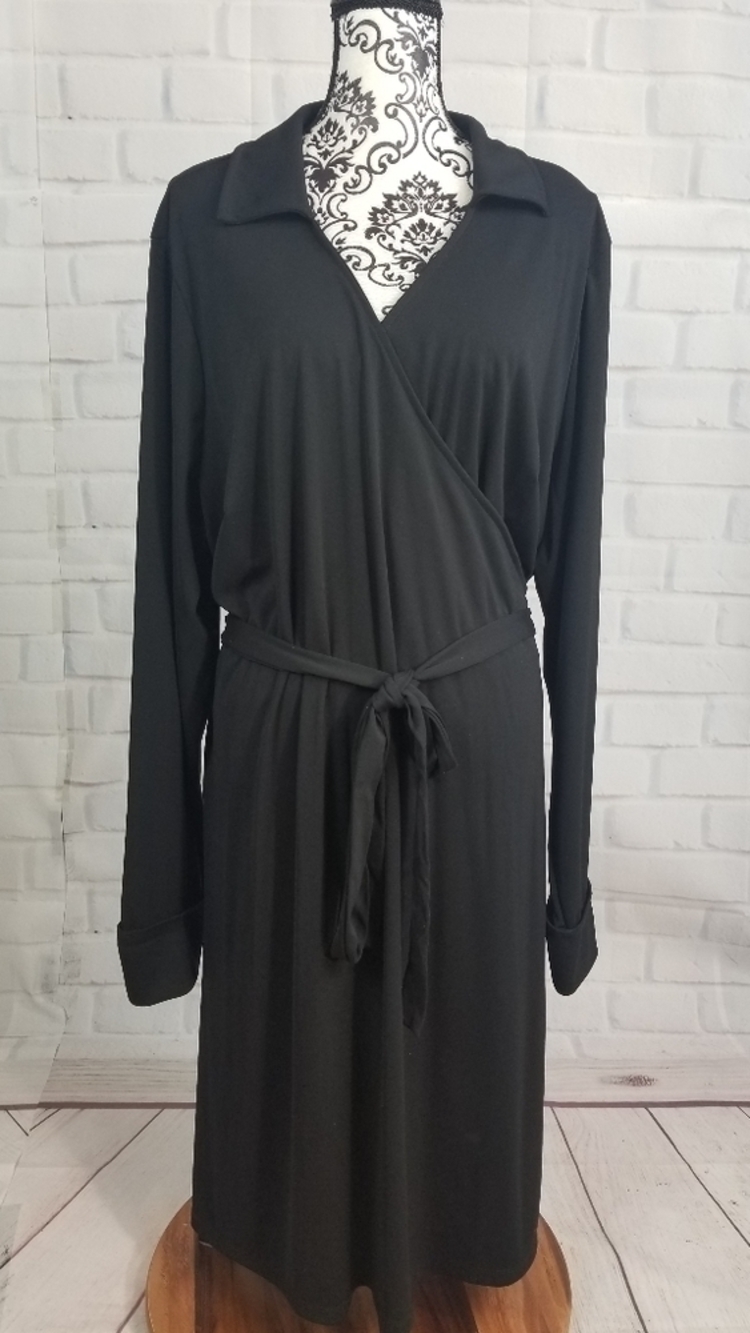 Fashion Bug size 3x faux wrap stretch knit dress